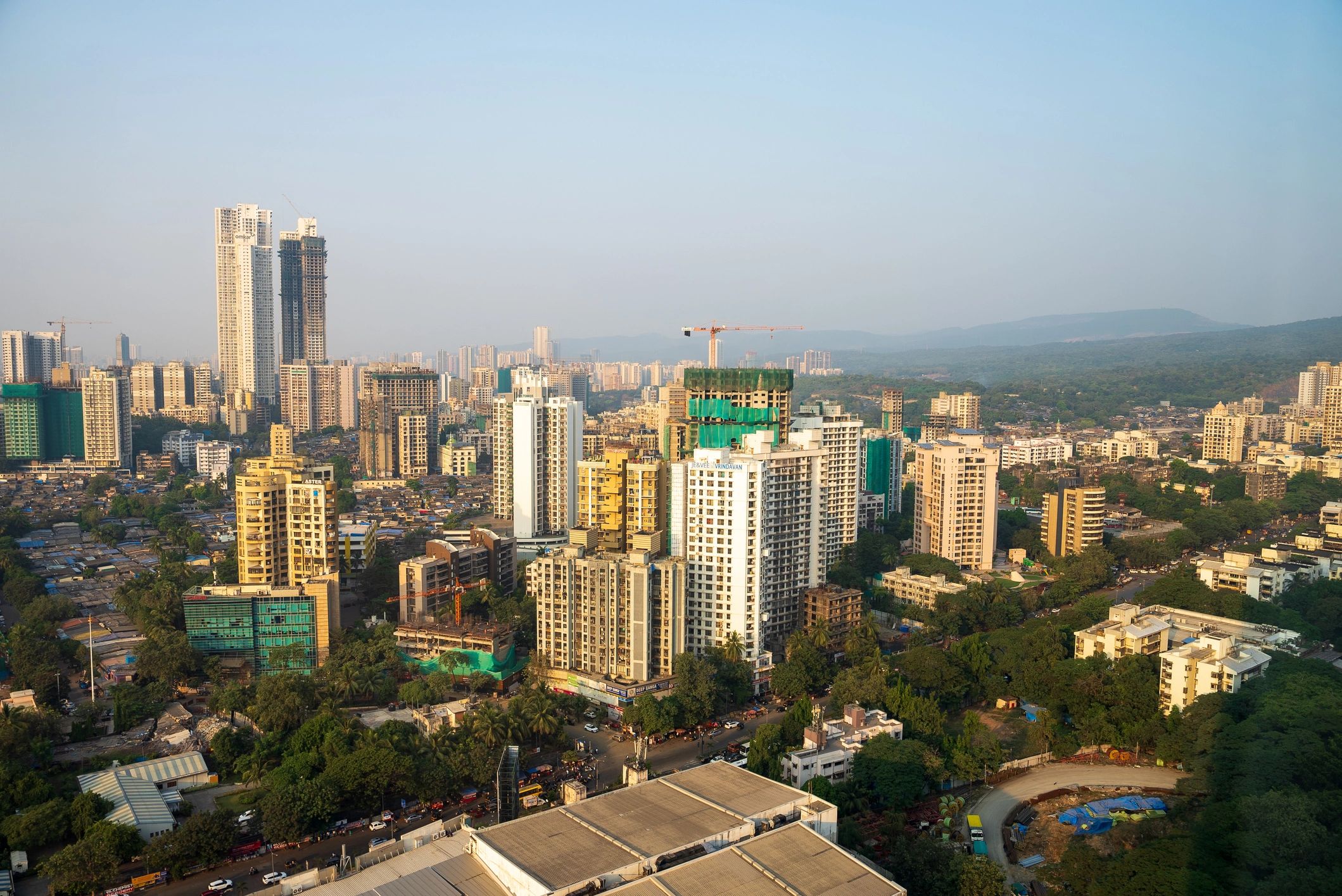 Mumbai skyline with premium residential towers
