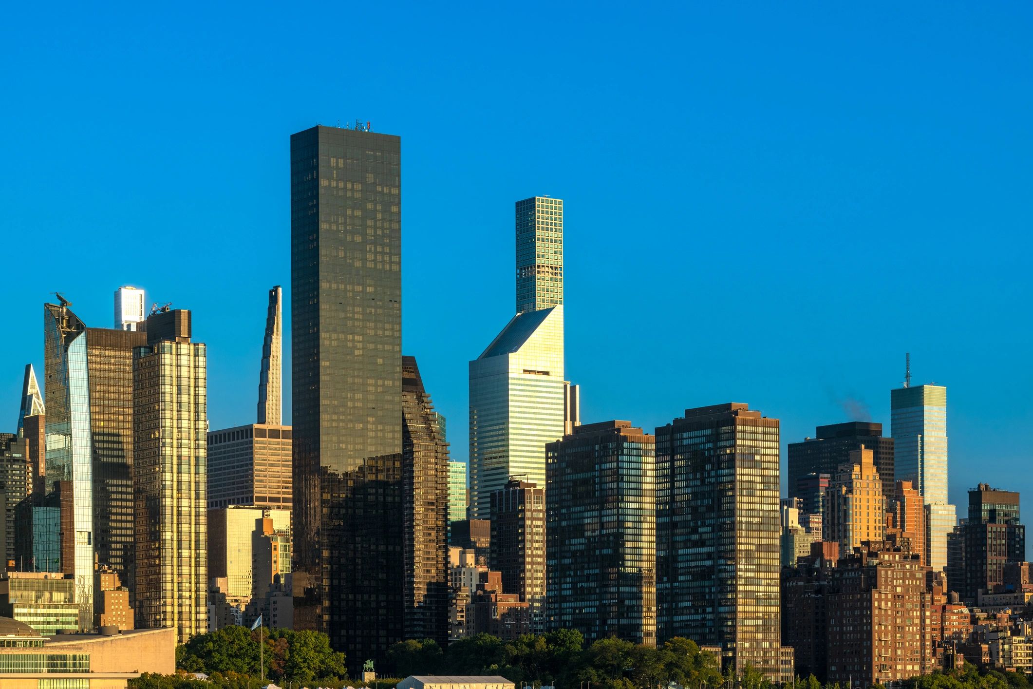 Luxury real estate building skyline